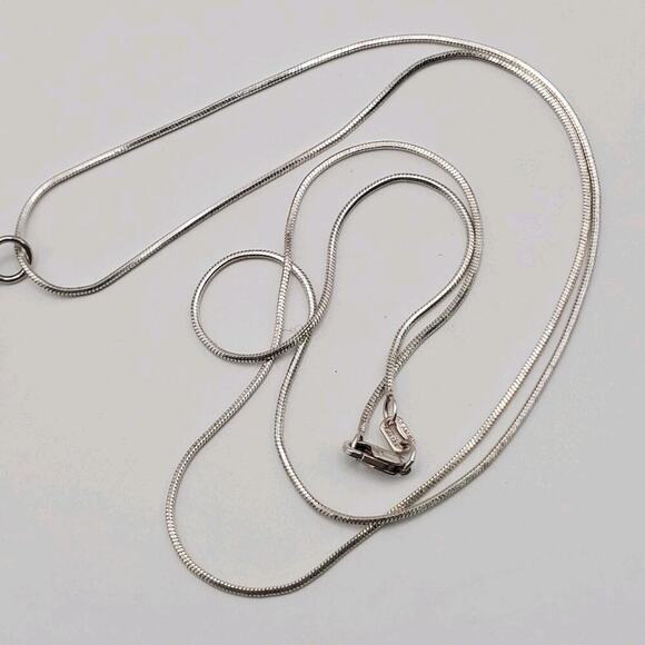 Sterling Silver Larimar Sun Moon Pendant 23" Snake Chain Necklace Made in Mexico - Picture 8 of 12